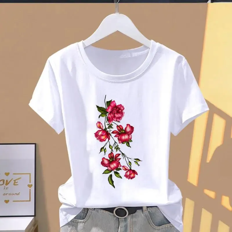 Leopard Print Oversized Casual Women's T-Shirt - Trendy Short-Sleeve Modal Top for Stylish Comfort