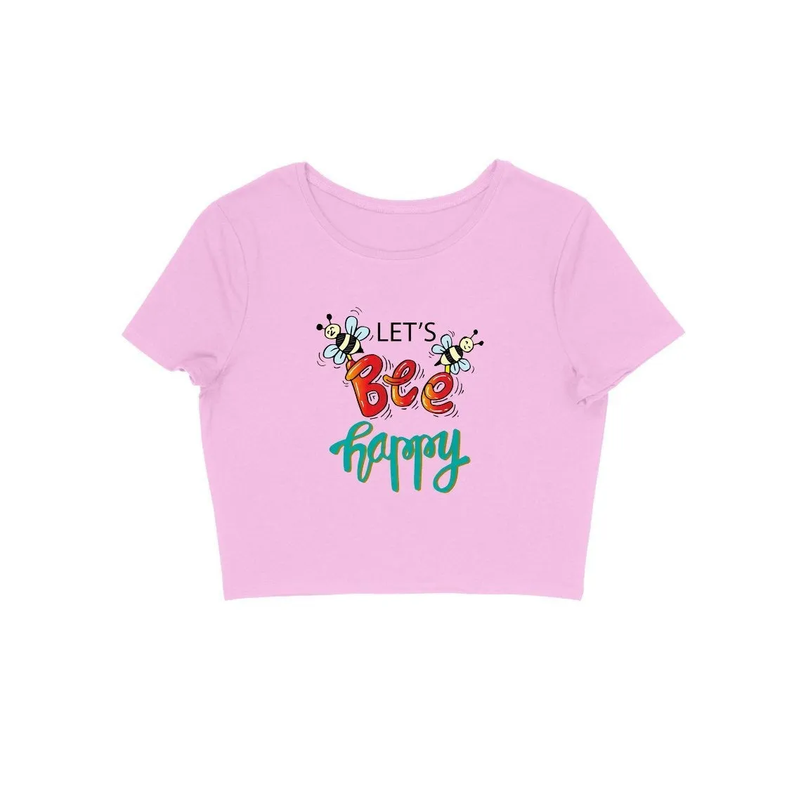 Let's Bee Happy Crop Top