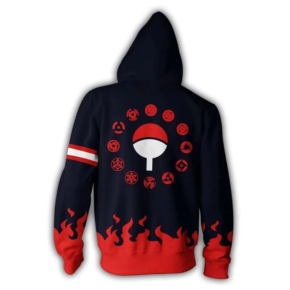 Limited Naruto Anime 3D Printed Sweatshirt Jacket
