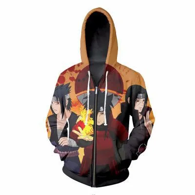 Limited Naruto Anime 3D Printed Sweatshirt Jacket
