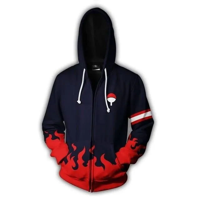 Limited Naruto Anime 3D Printed Sweatshirt Jacket