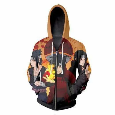 Limited Naruto Anime 3D Printed Sweatshirt Jacket