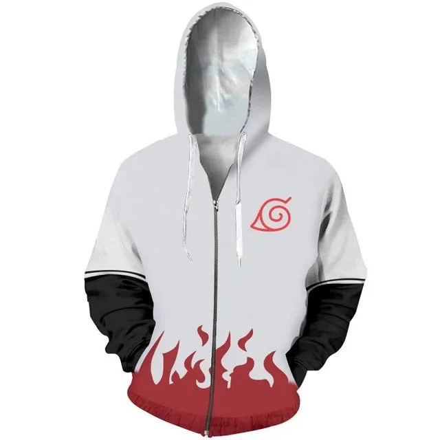 Limited Naruto Anime 3D Printed Sweatshirt Jacket