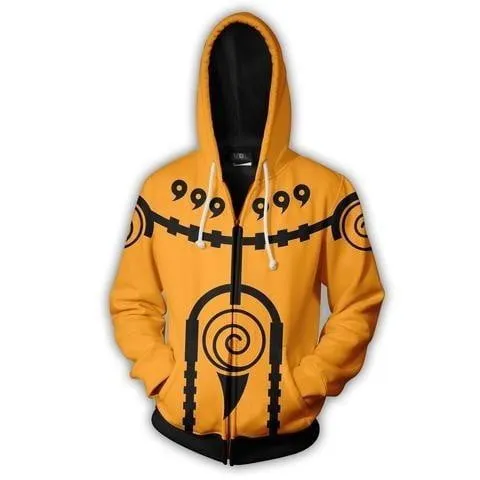 Limited Naruto Anime 3D Printed Sweatshirt Jacket