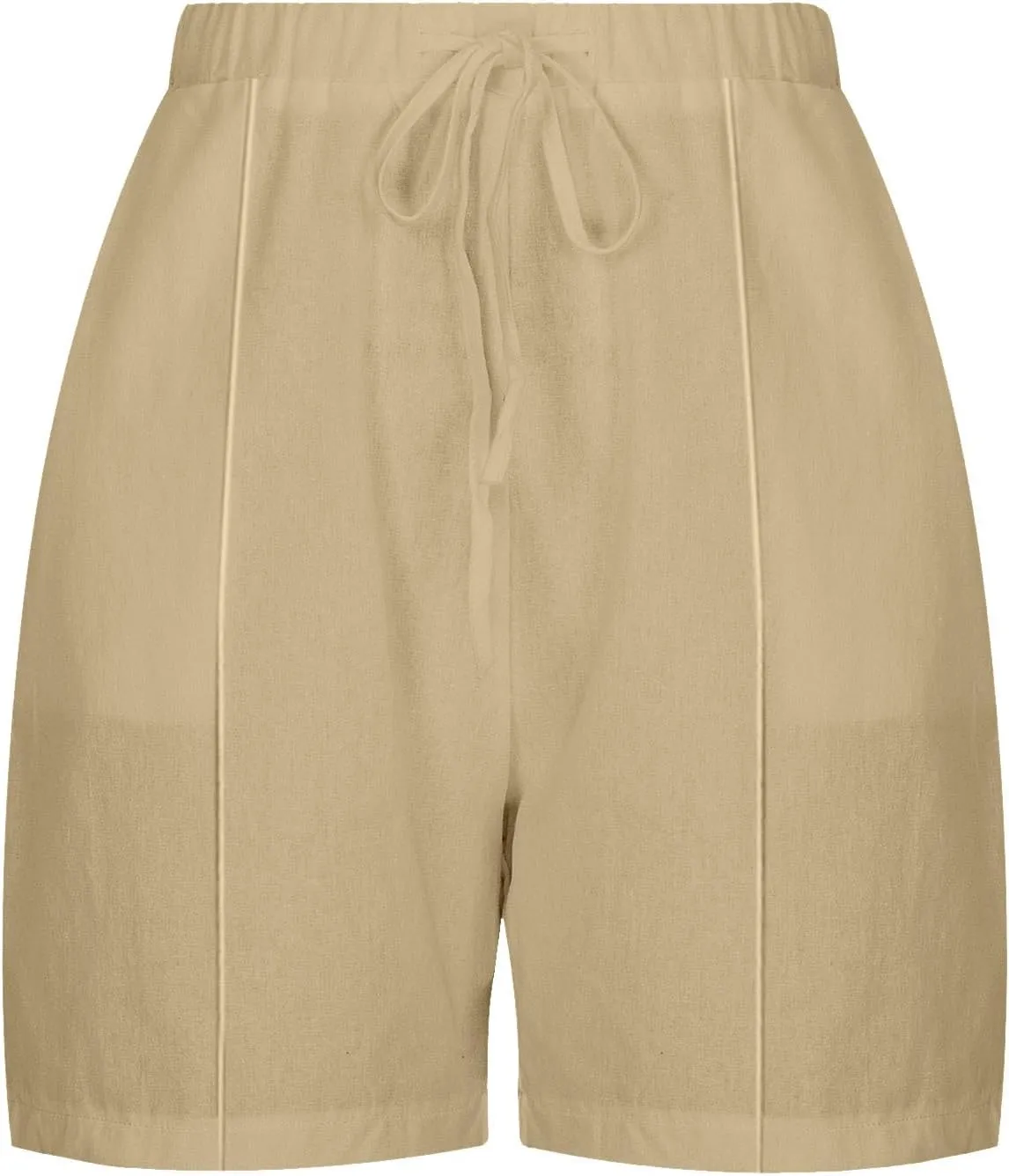 Linen Shorts for Women High Waisted Lightweight Casual Summer Drawstring Short Pants Beach Vacation Outfit W Pockets