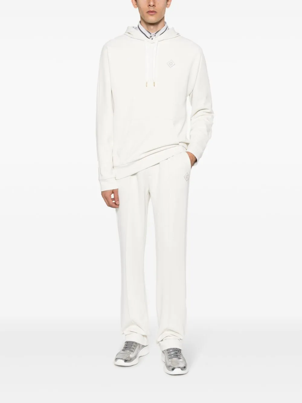 logo-appliqué track pants