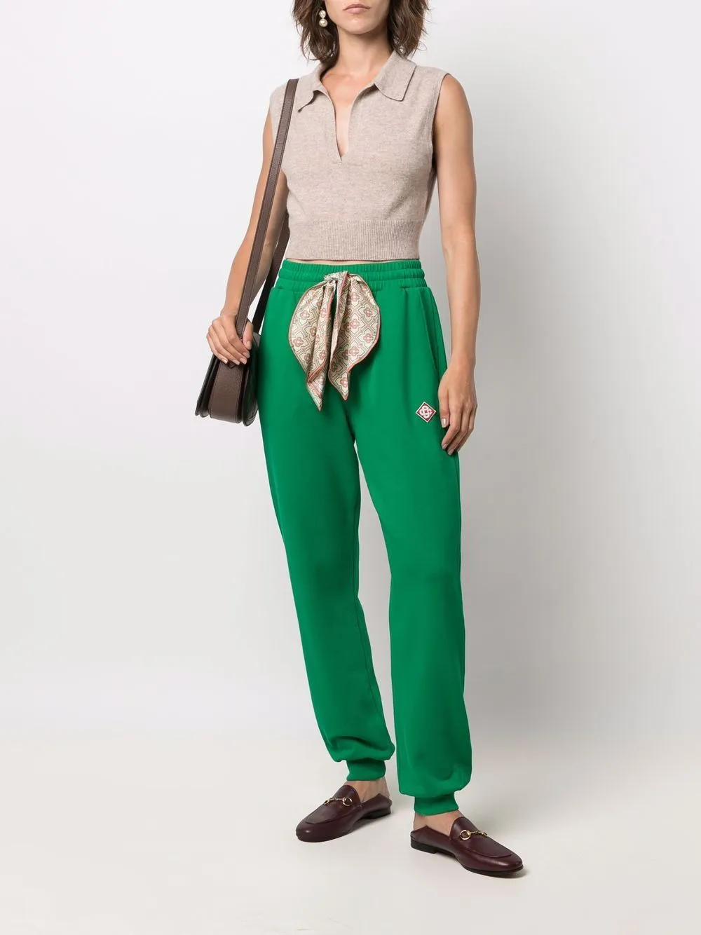 loopback scarf track pants