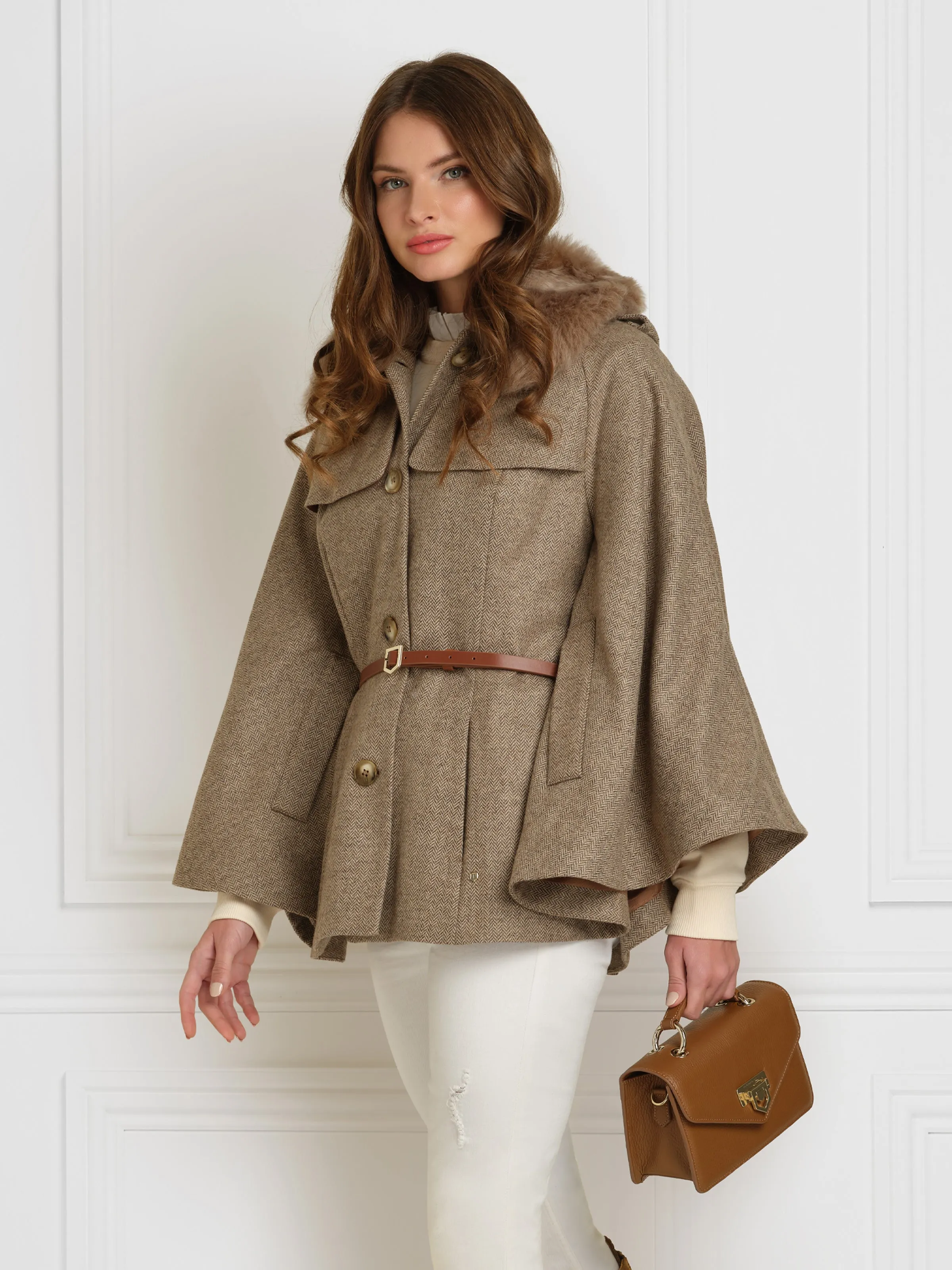 Loxley Mini Cross Body Bag - Pebbled Tan Leather