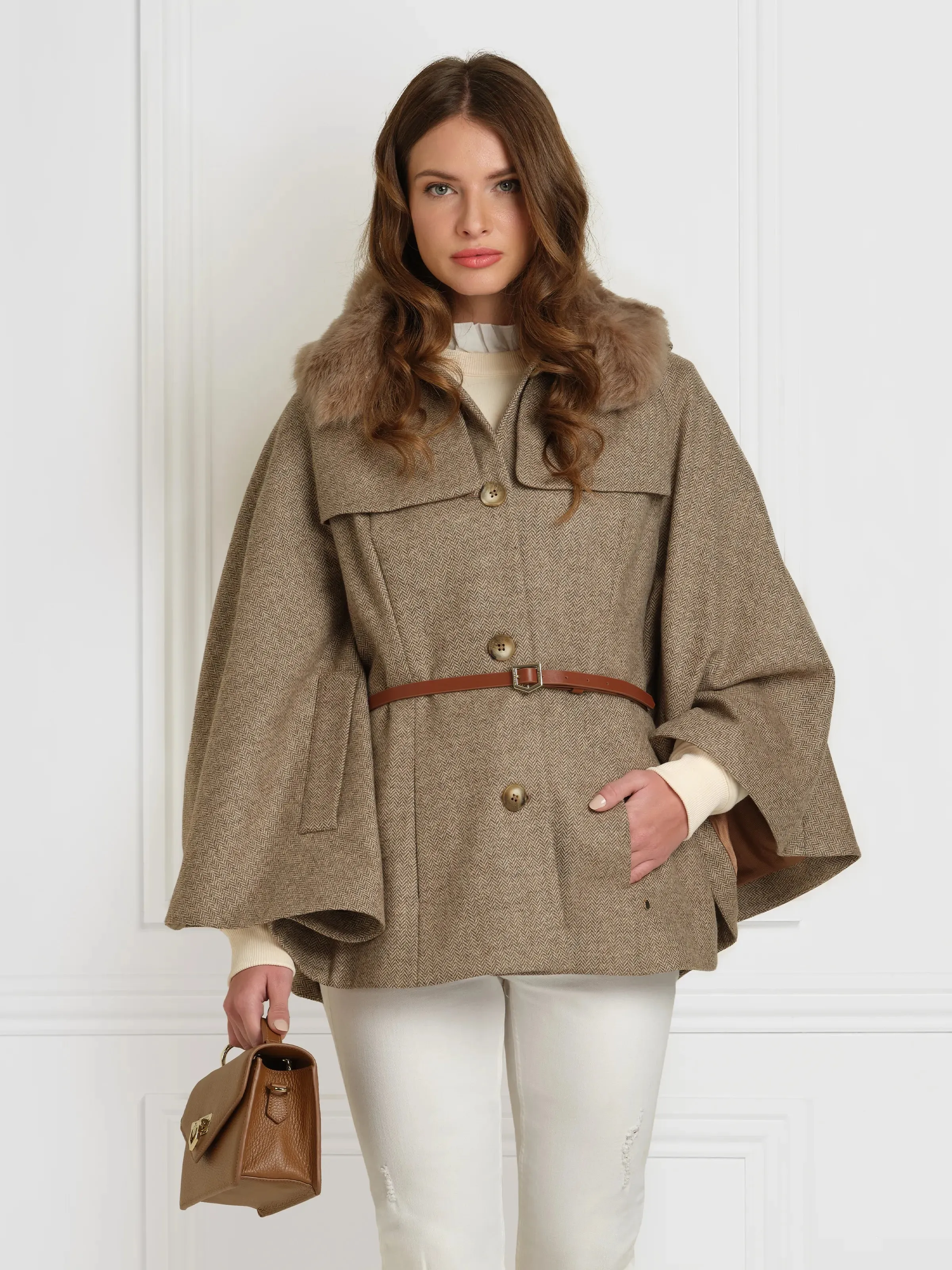 Loxley Mini Cross Body Bag - Pebbled Tan Leather