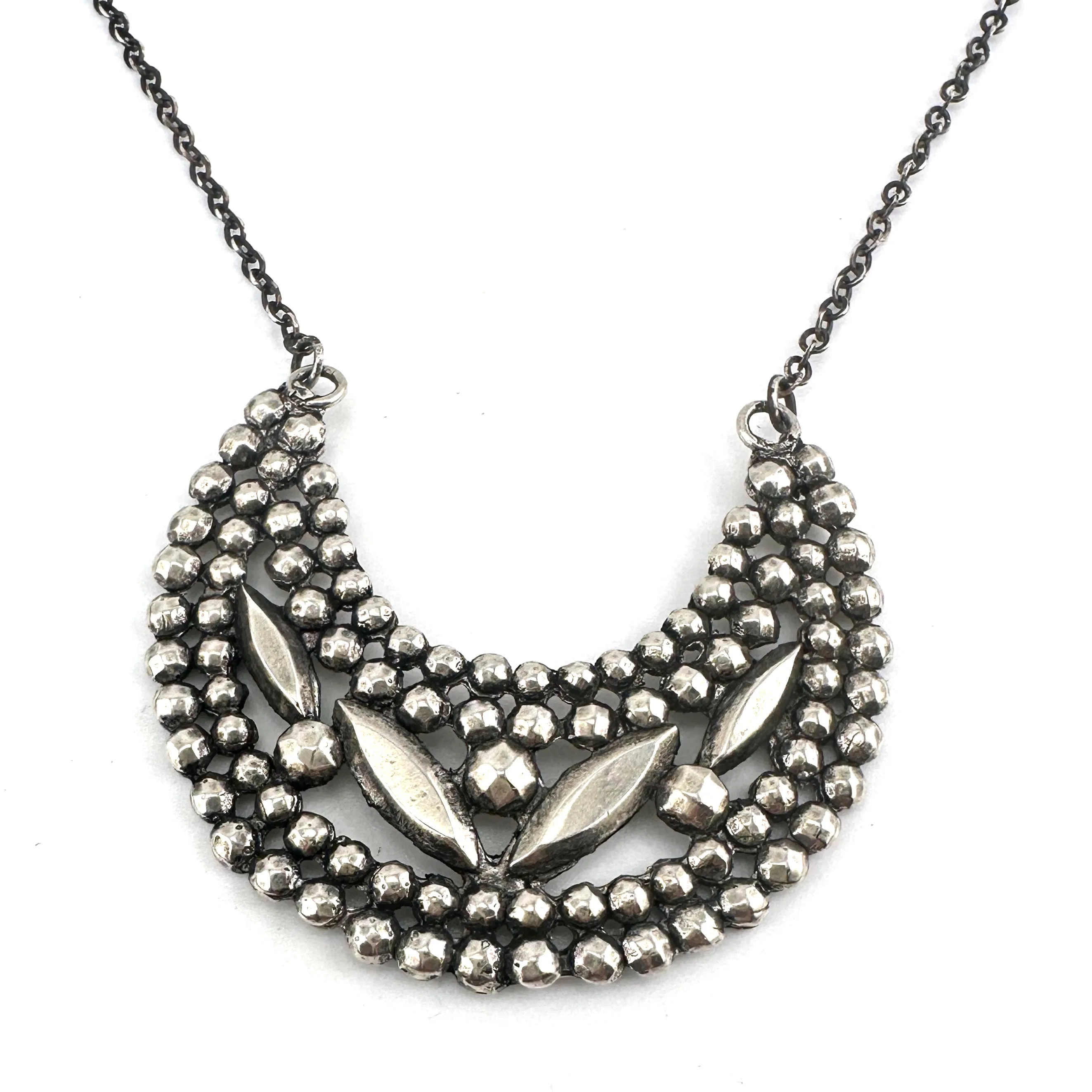 LUNA Riveted Necklace - Silver