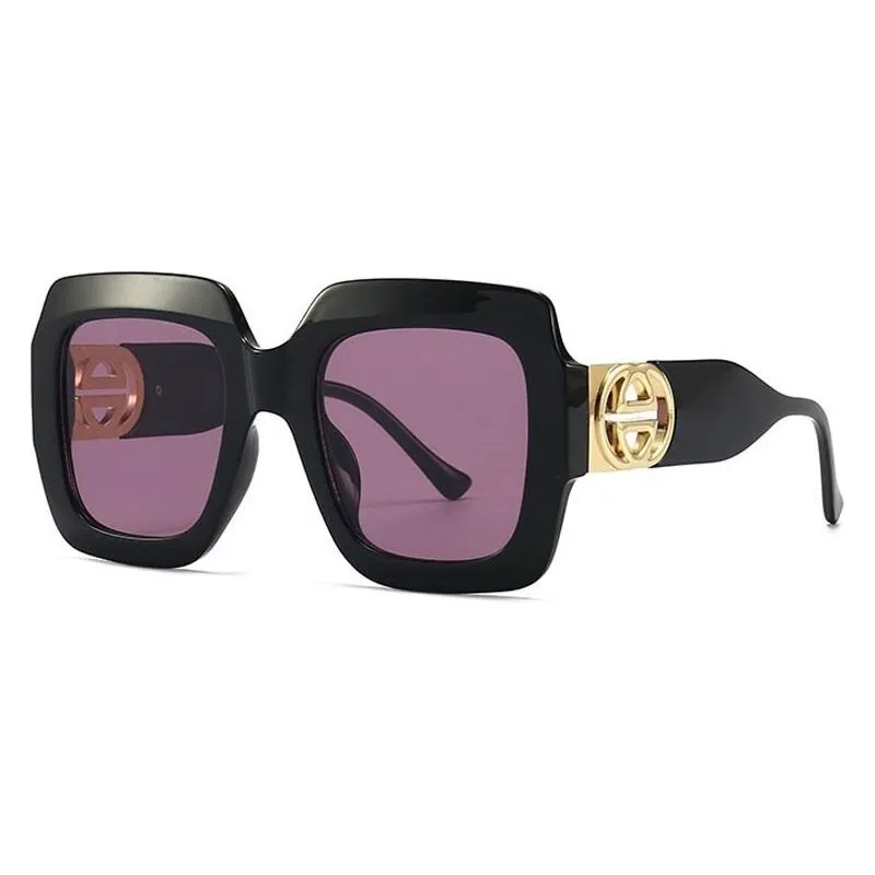 Luxury Celebrity Style Women Large Square Sunglasses Oversized Eyewear