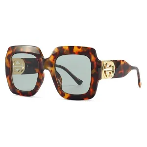 Luxury Celebrity Style Women Large Square Sunglasses Oversized Eyewear