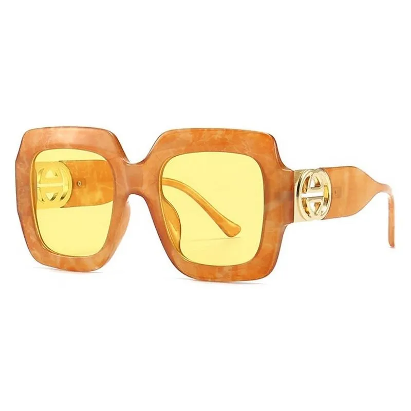 Luxury Celebrity Style Women Large Square Sunglasses Oversized Eyewear