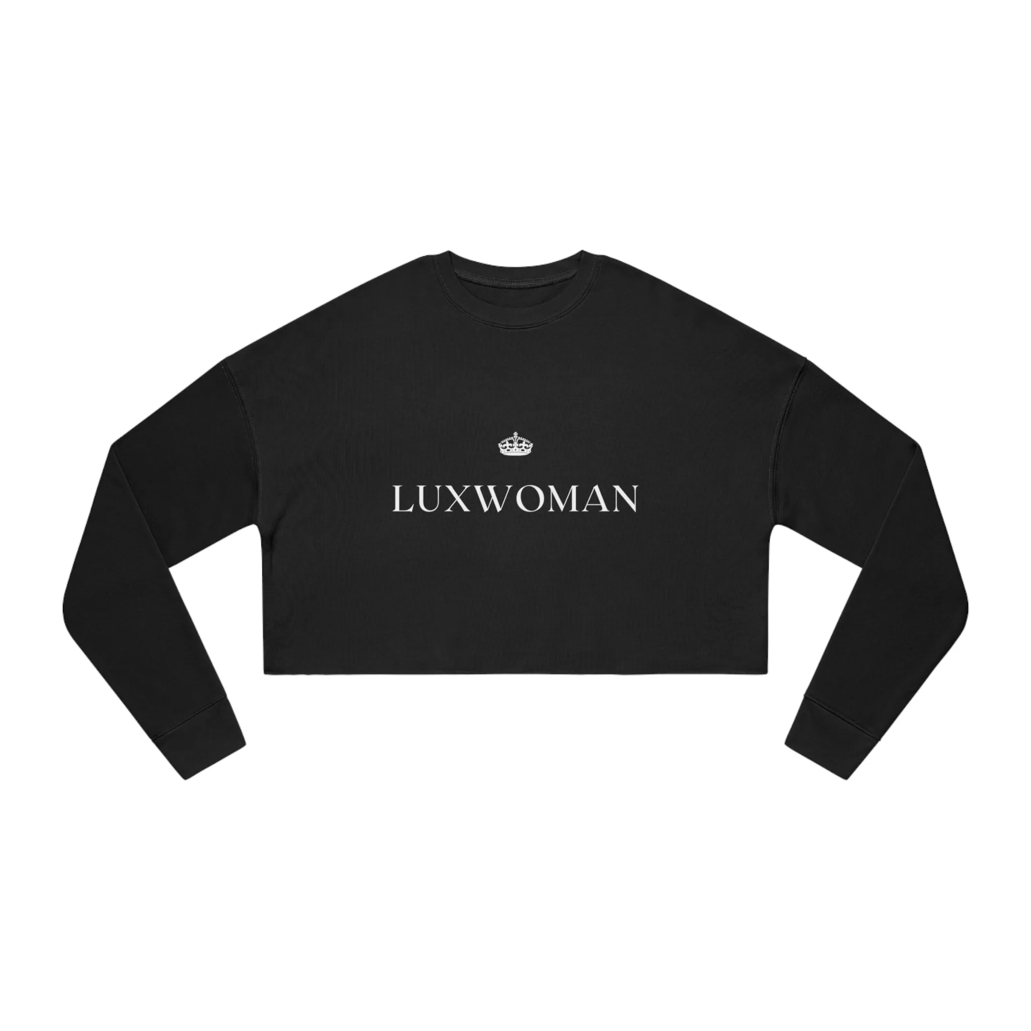 LUXWOMAN Breathable Fleece Cropped Sweatshirt