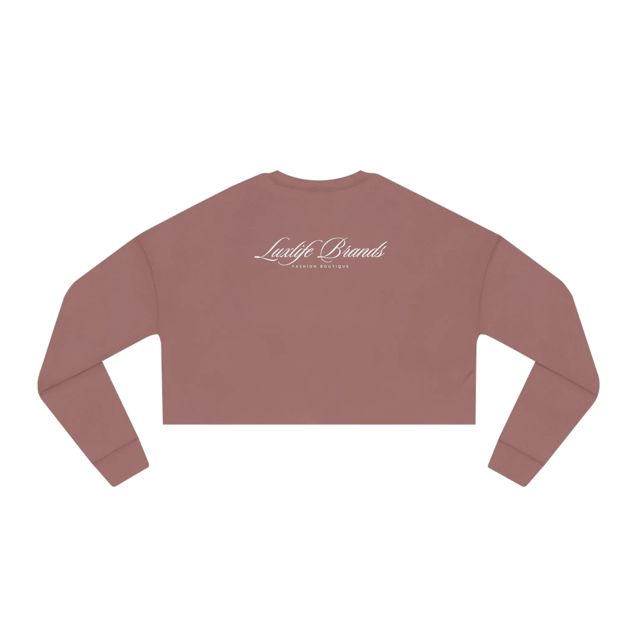 LUXWOMAN Breathable Fleece Cropped Sweatshirt