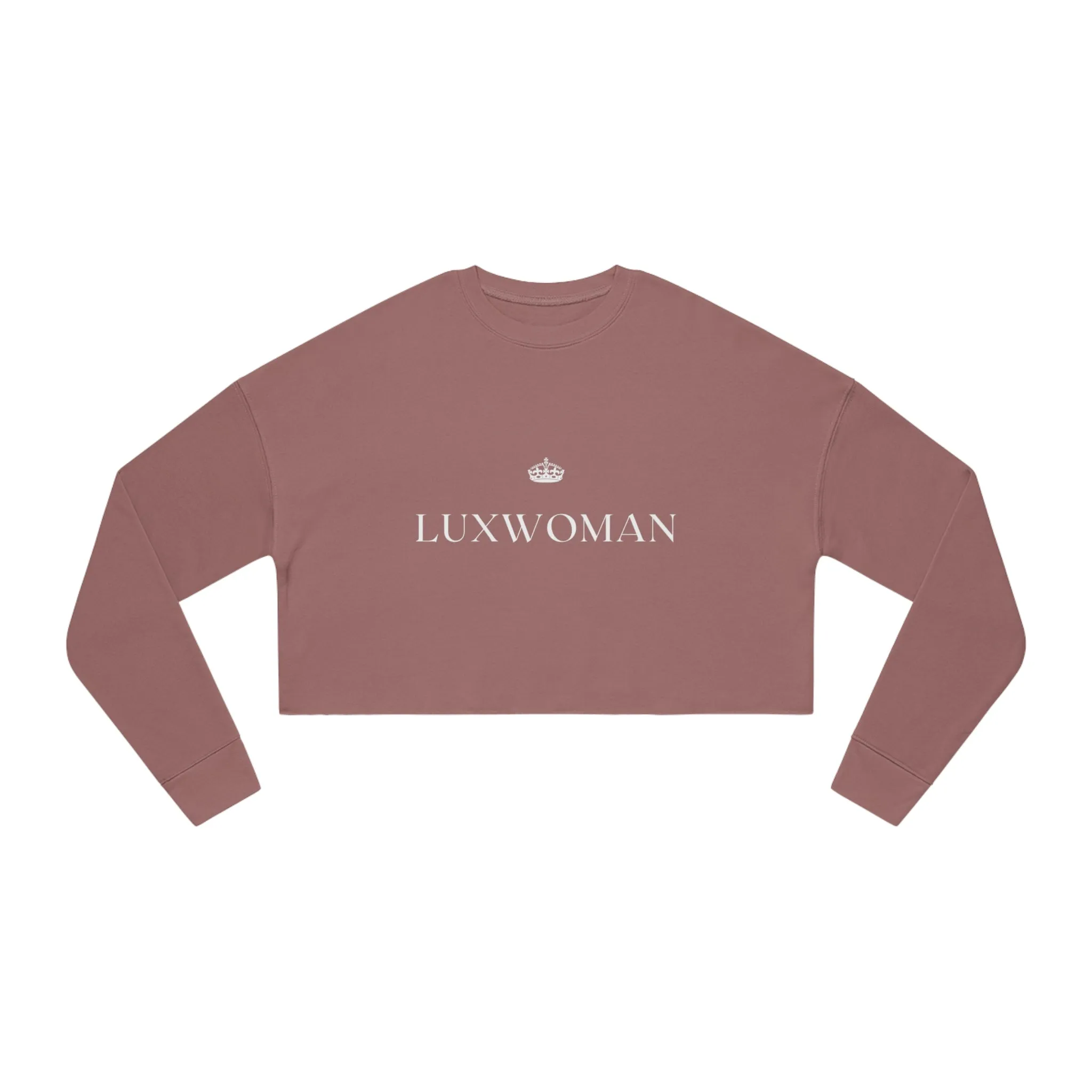 LUXWOMAN Breathable Fleece Cropped Sweatshirt