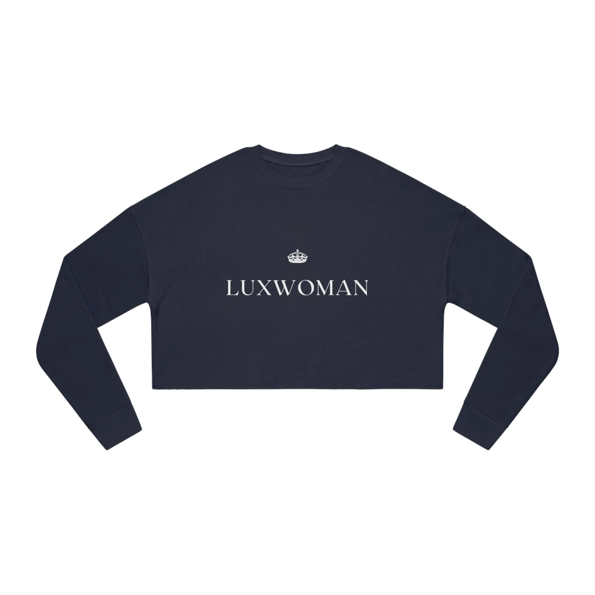 LUXWOMAN Breathable Fleece Cropped Sweatshirt