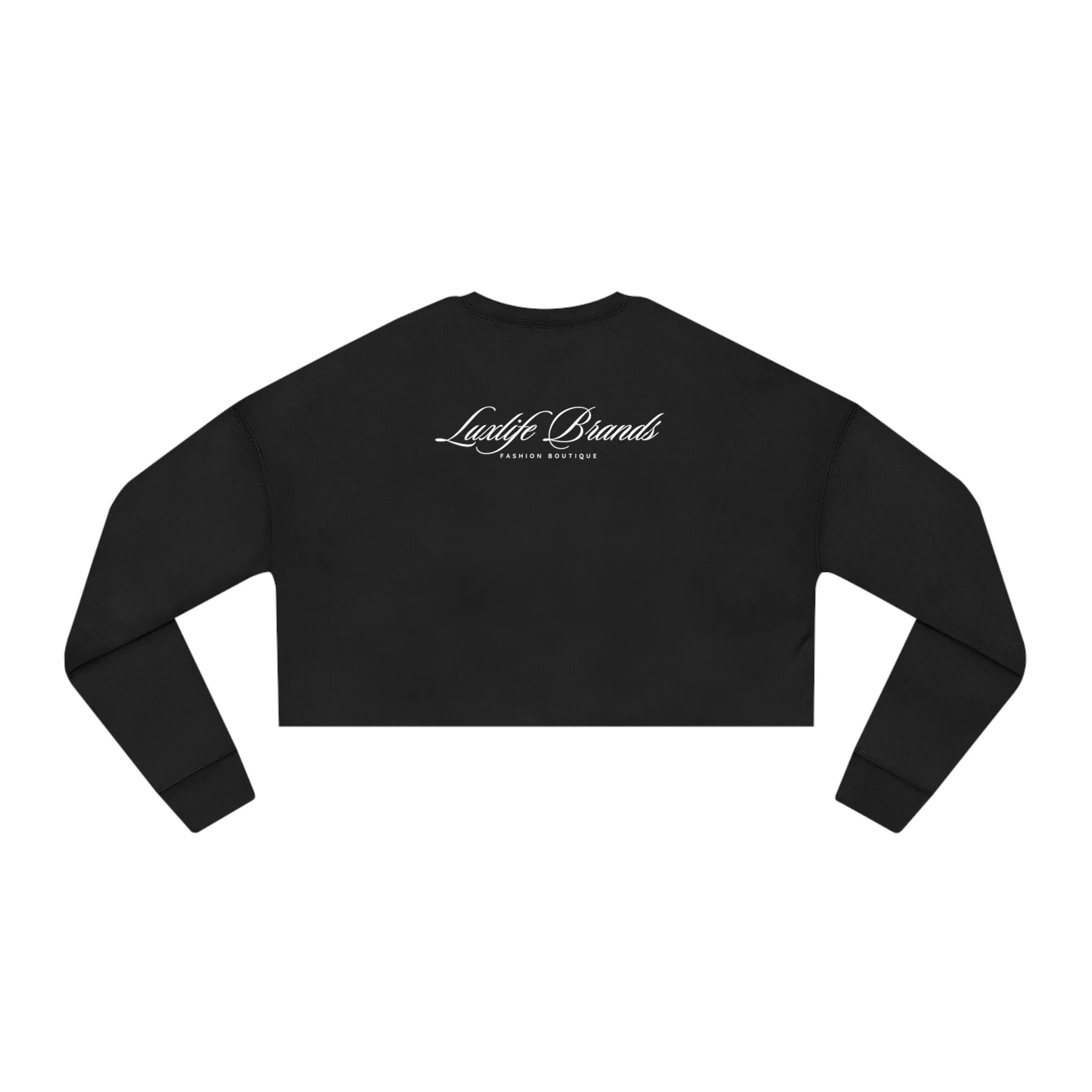 LUXWOMAN Breathable Fleece Cropped Sweatshirt