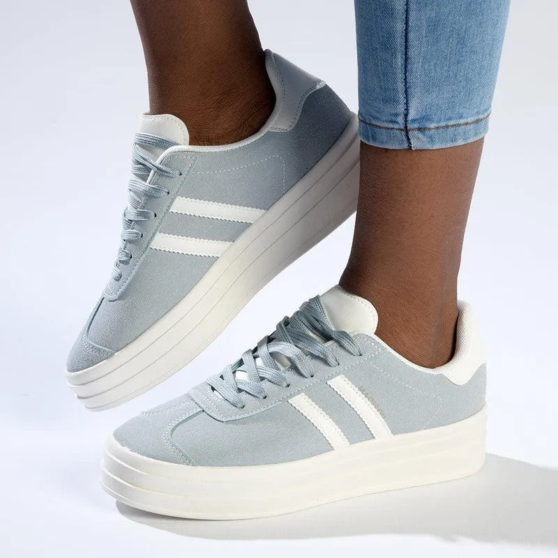 Madison Ariella Platform Fashion Sneaker - Light Blue