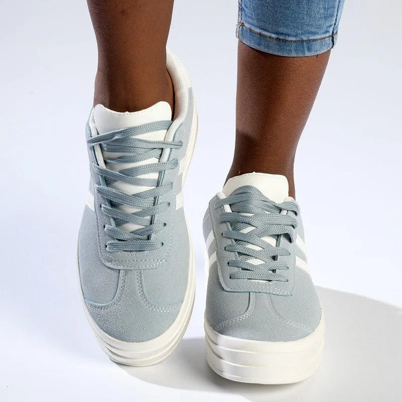 Madison Ariella Platform Fashion Sneaker - Light Blue