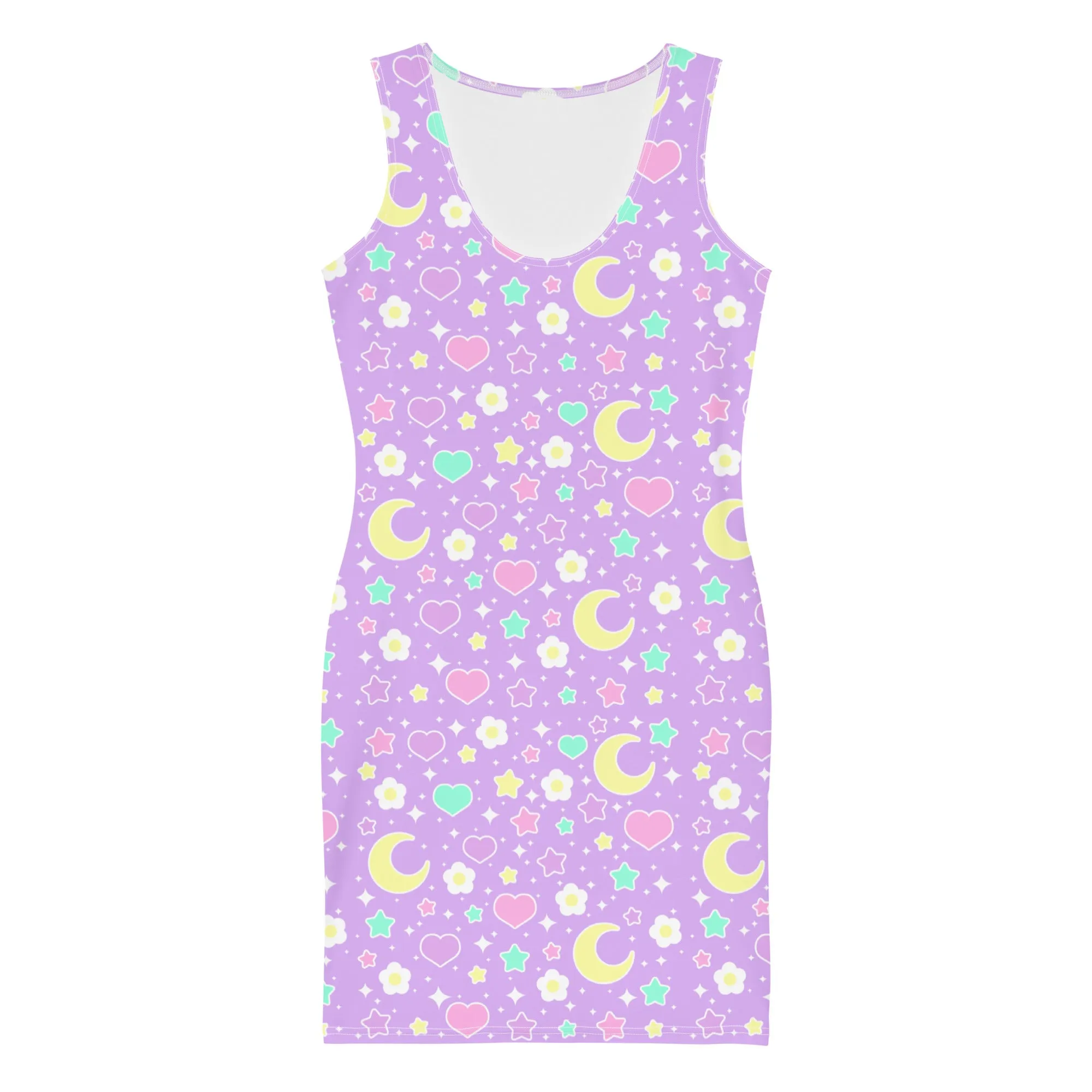Magical Spring Purple Bodycon Dress