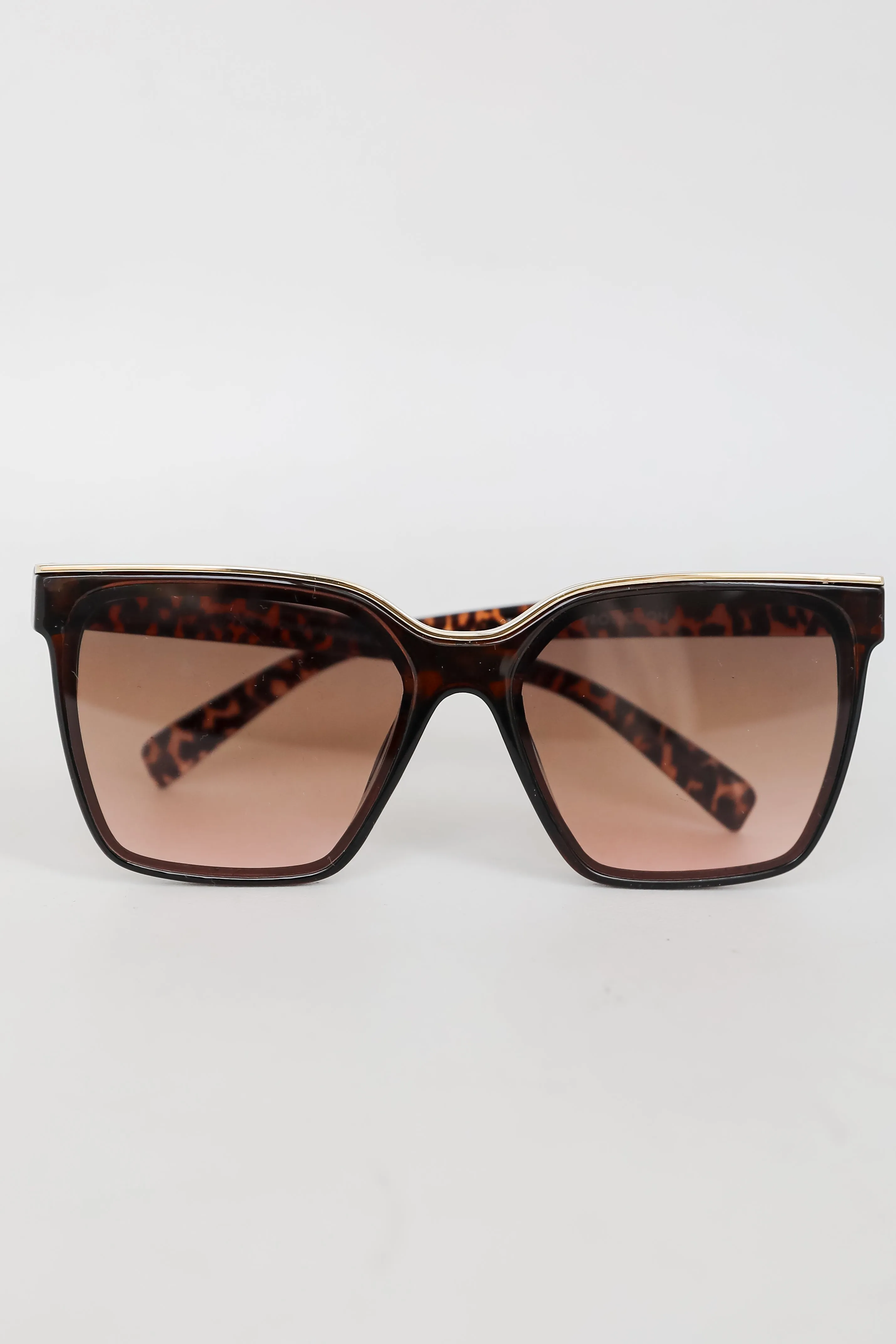 Majorly Sunny Brown Square Sunglasses