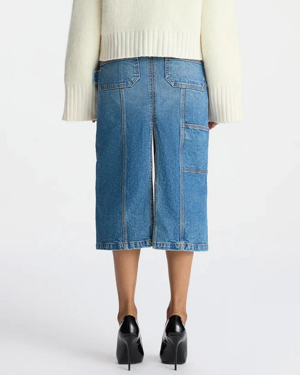 Medium Wash Denim Alden Skirt