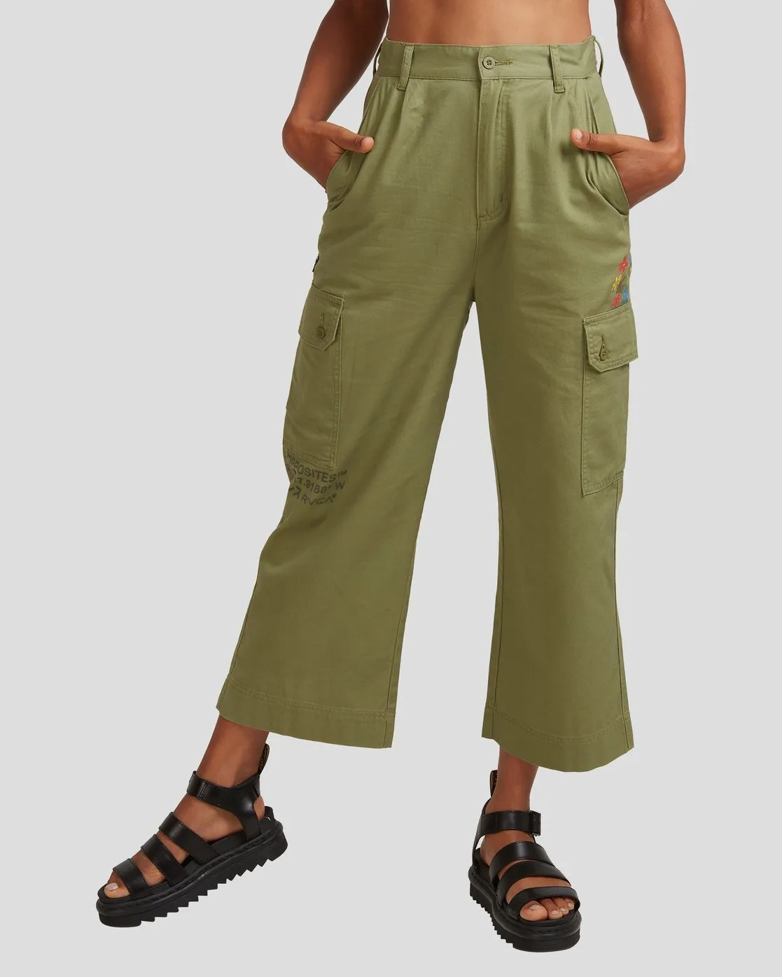 Mel G Saigon Cargo Pants - Utility Green