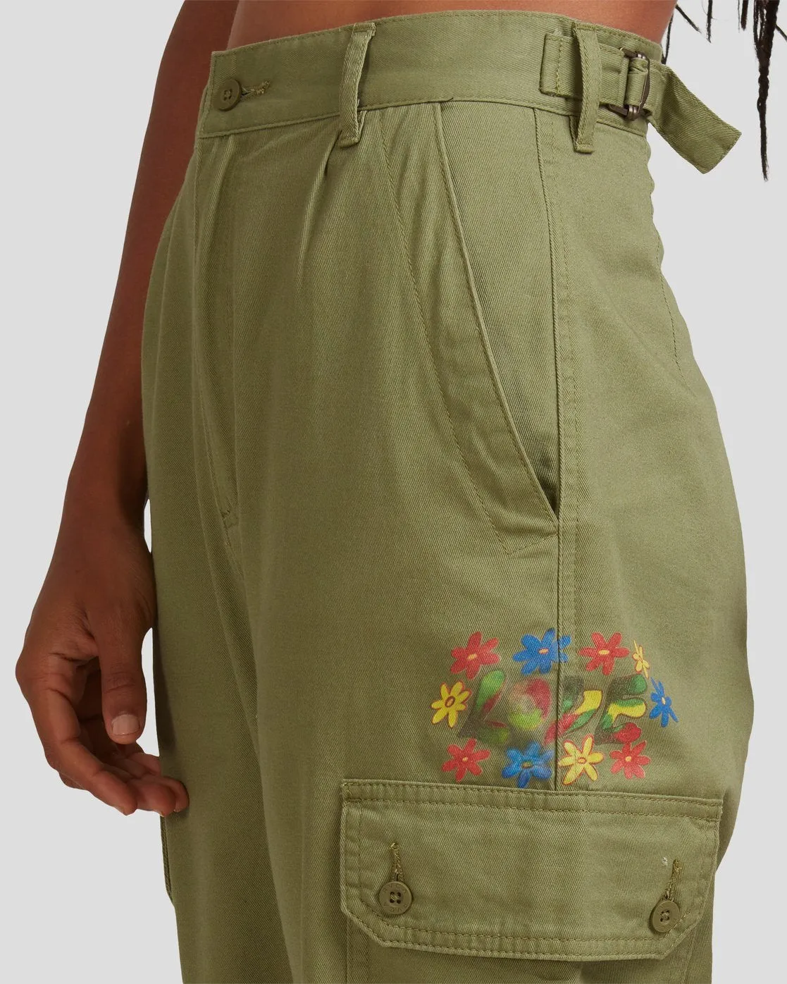 Mel G Saigon Cargo Pants - Utility Green