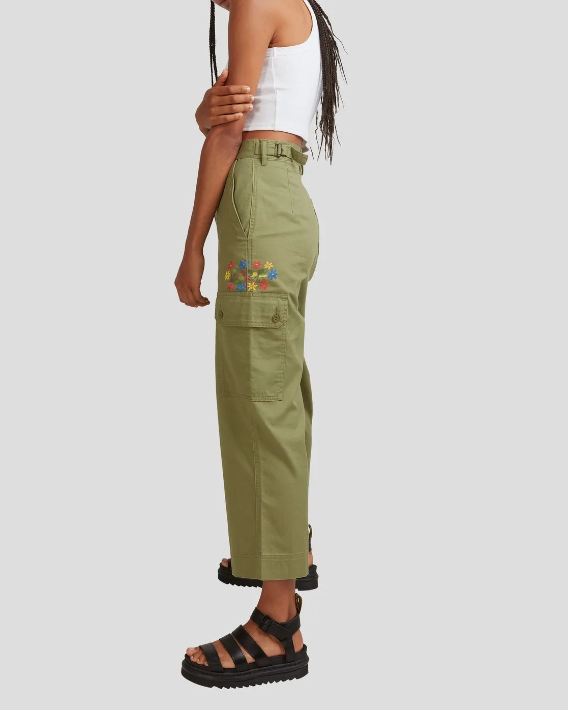 Mel G Saigon Cargo Pants - Utility Green