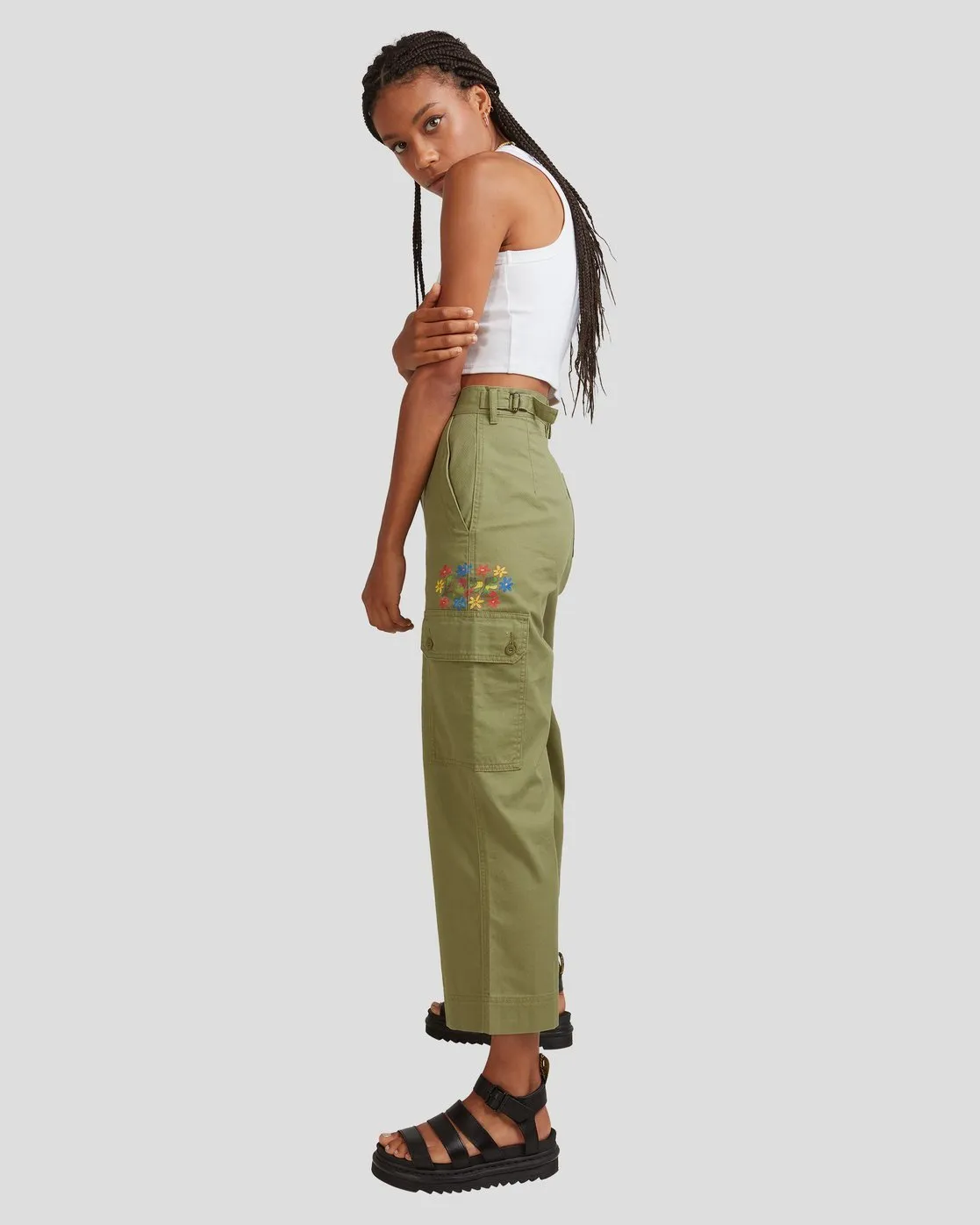 Mel G Saigon Cargo Pants - Utility Green