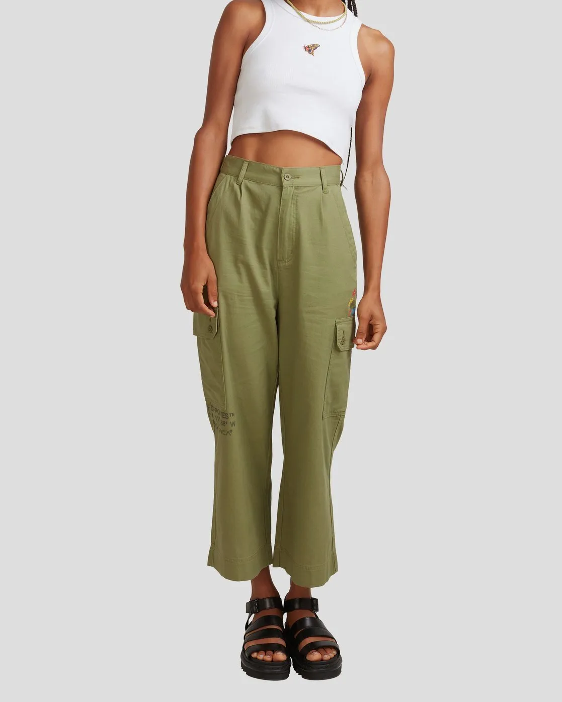 Mel G Saigon Cargo Pants - Utility Green