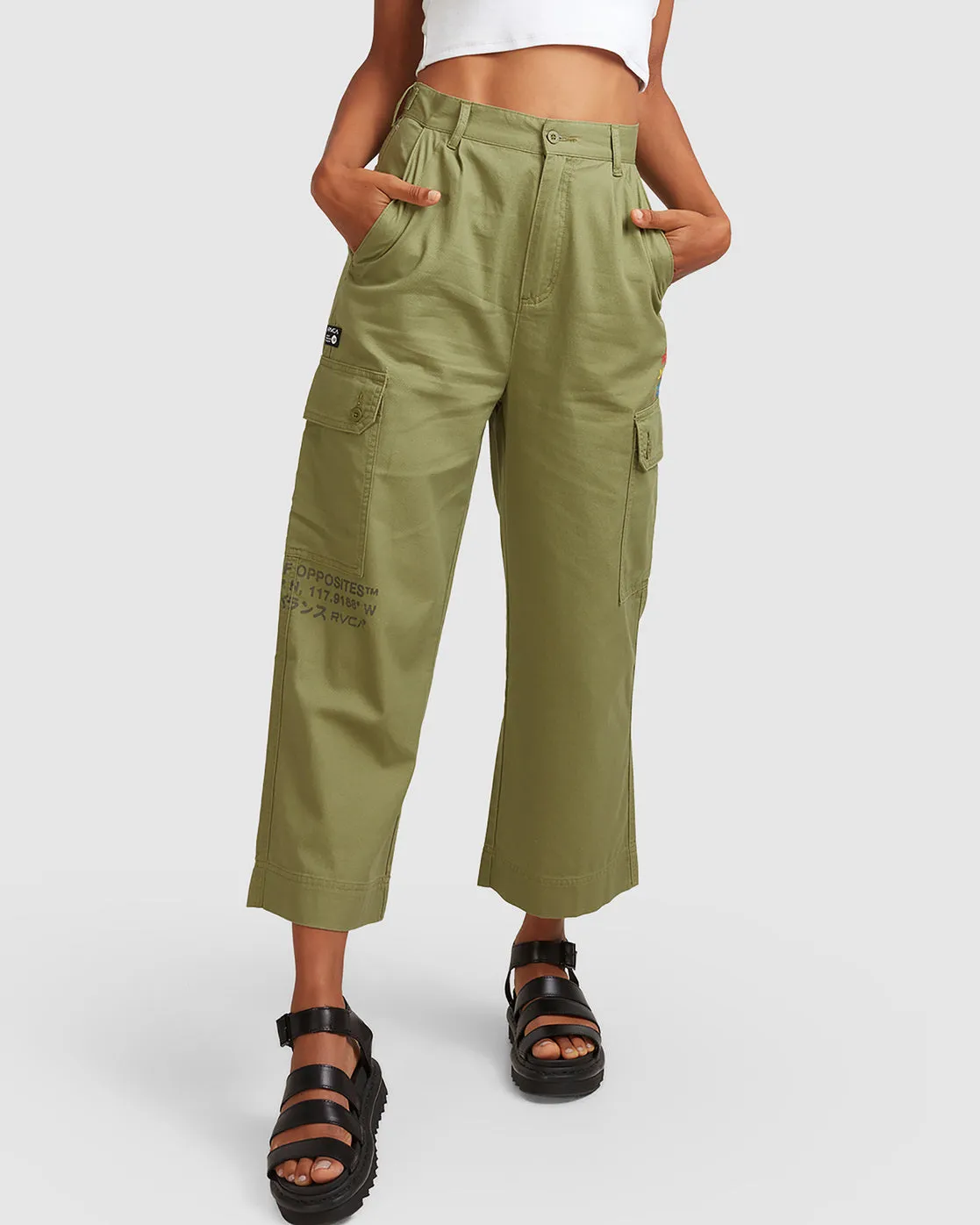 Mel G Saigon Cargo Pants - Utility Green