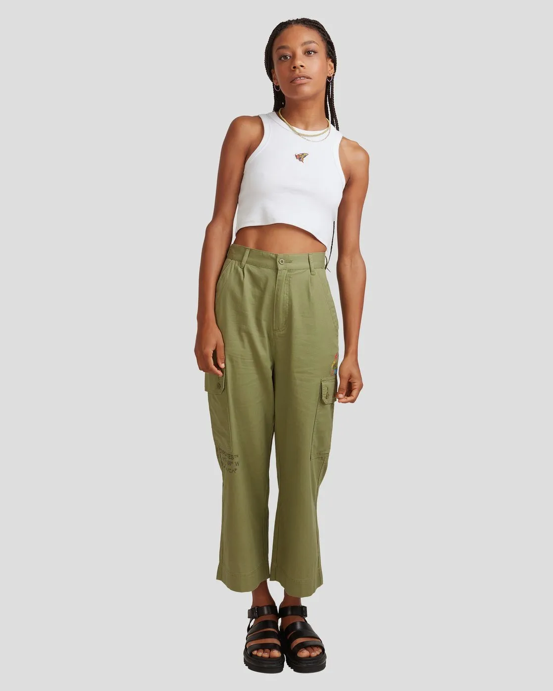 Mel G Saigon Cargo Pants - Utility Green