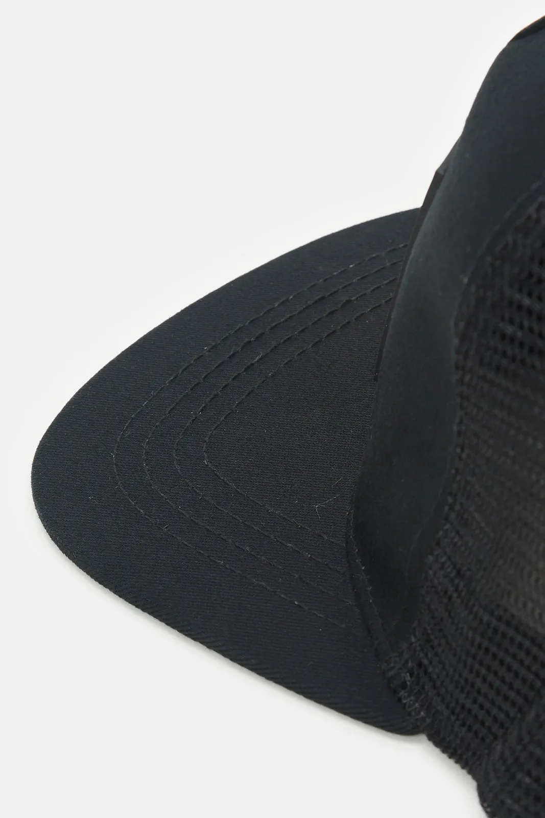 Men Black Printed Cap