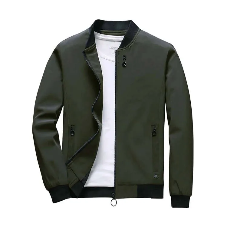 Men Spring Jackets and Coats Solid Color Casual Jacket Men Hot Sale Jacket Jaqueta Masculina