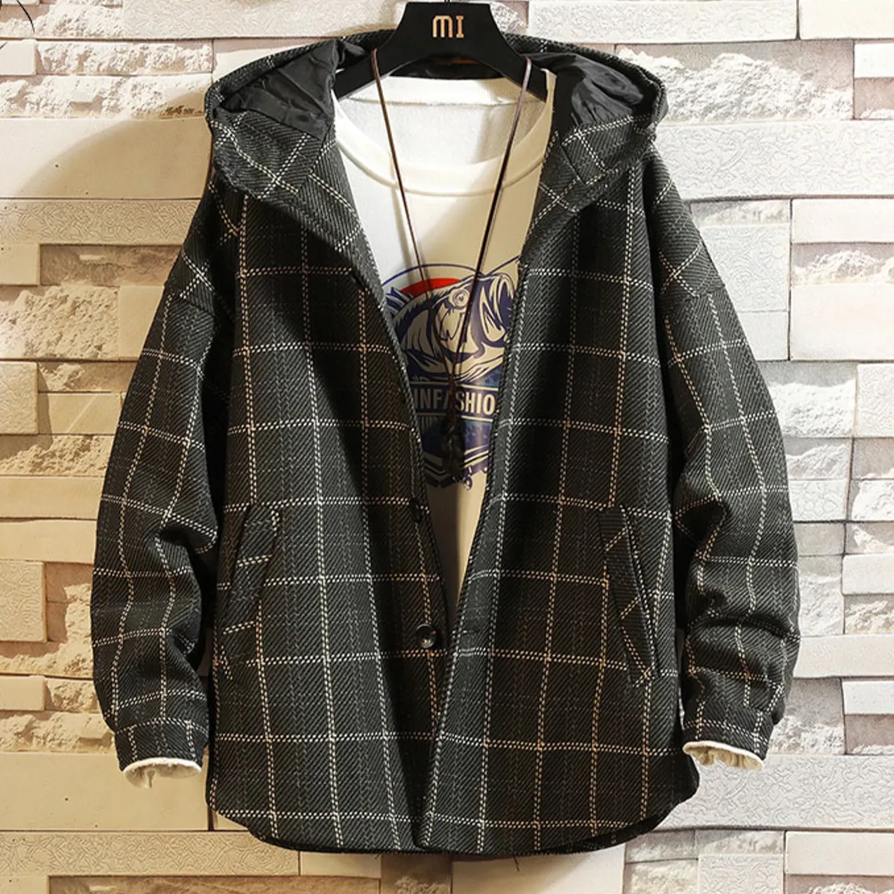 Men's Autumn/Winter Thick Woolen Oversized Jacket