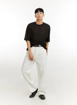 Men's Baggy Jeans (White) IU427