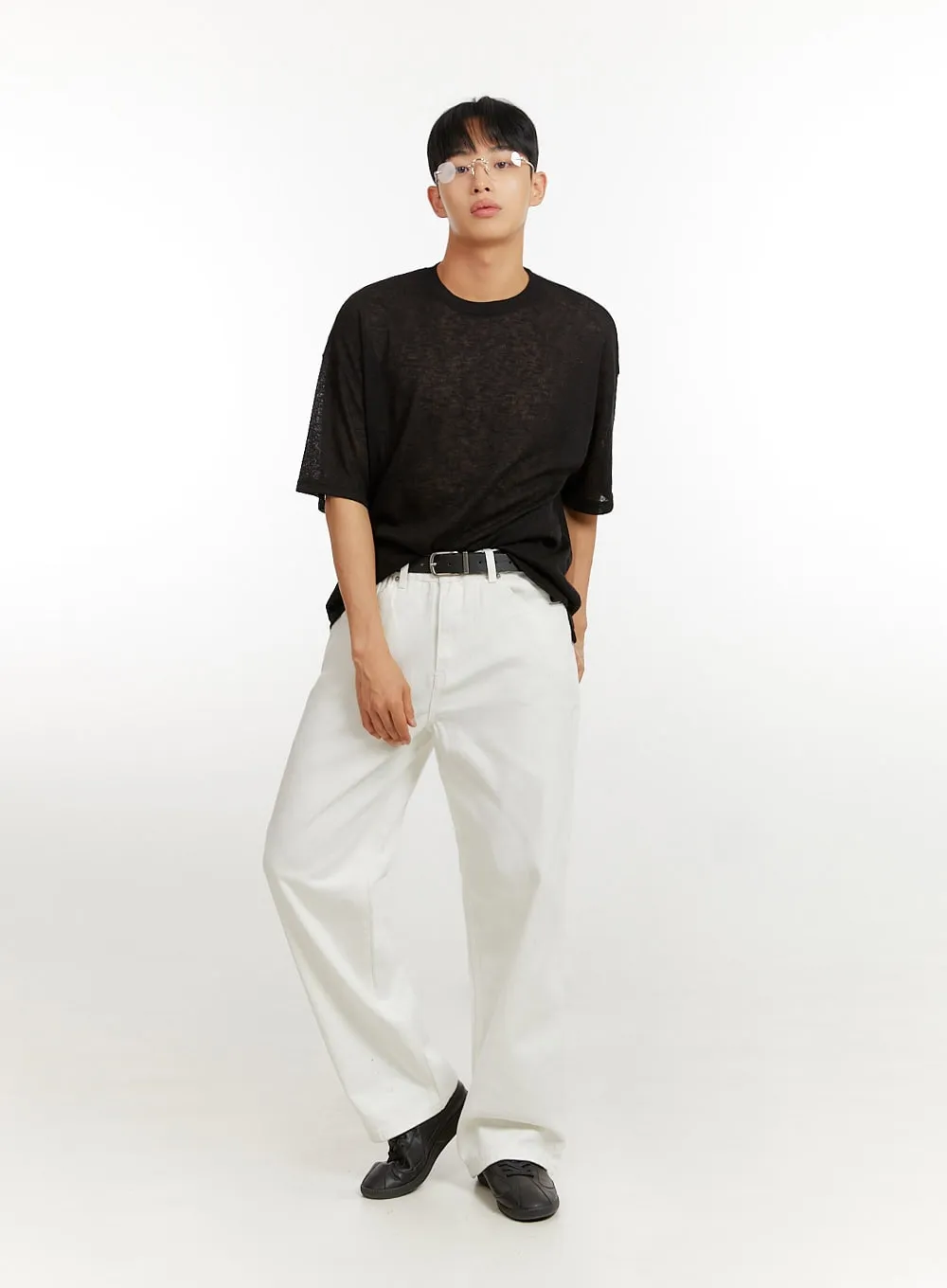 Men's Baggy Jeans (White) IU427
