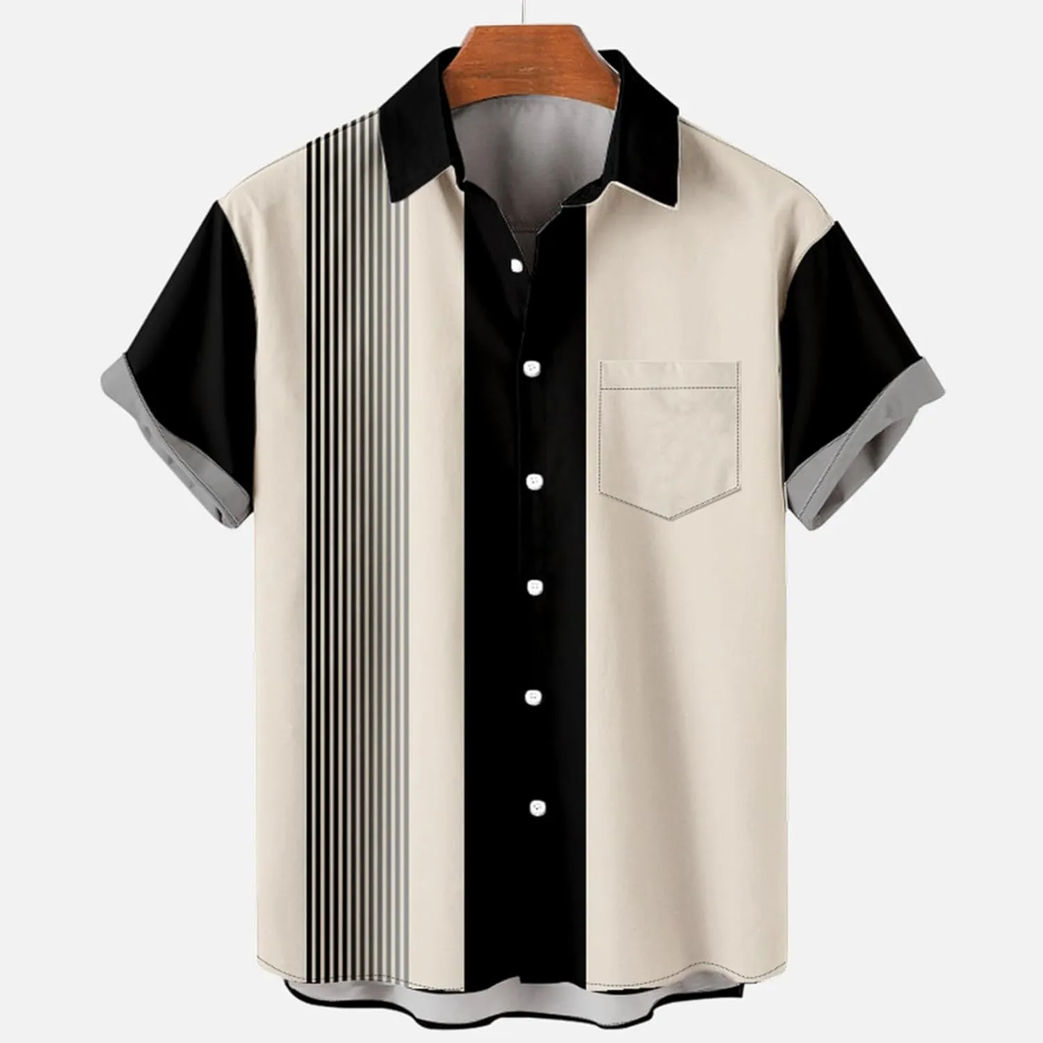 Mens Beach Tshirts Short Sleeve Tops Tee for Mens High Neck Hawaiian Tropical Plain Summer Fall Tee Shirt 2024