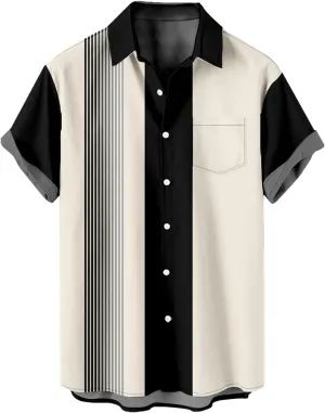 Mens Beach Tshirts Short Sleeve Tops Tee for Mens High Neck Hawaiian Tropical Plain Summer Fall Tee Shirt 2024