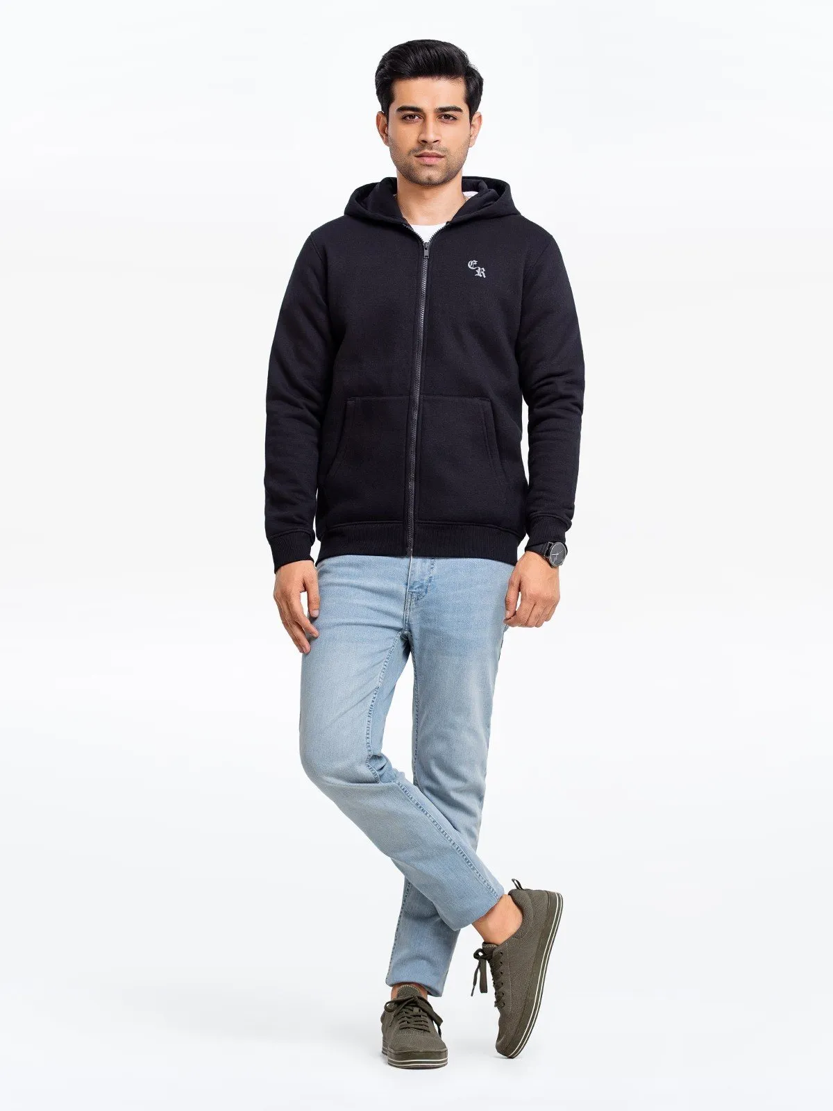 Men's Black Hoodie - EMTH23-003
