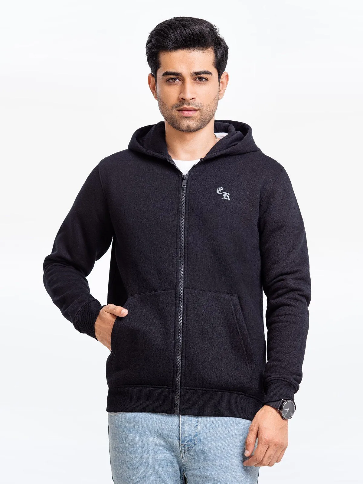 Men's Black Hoodie - EMTH23-003
