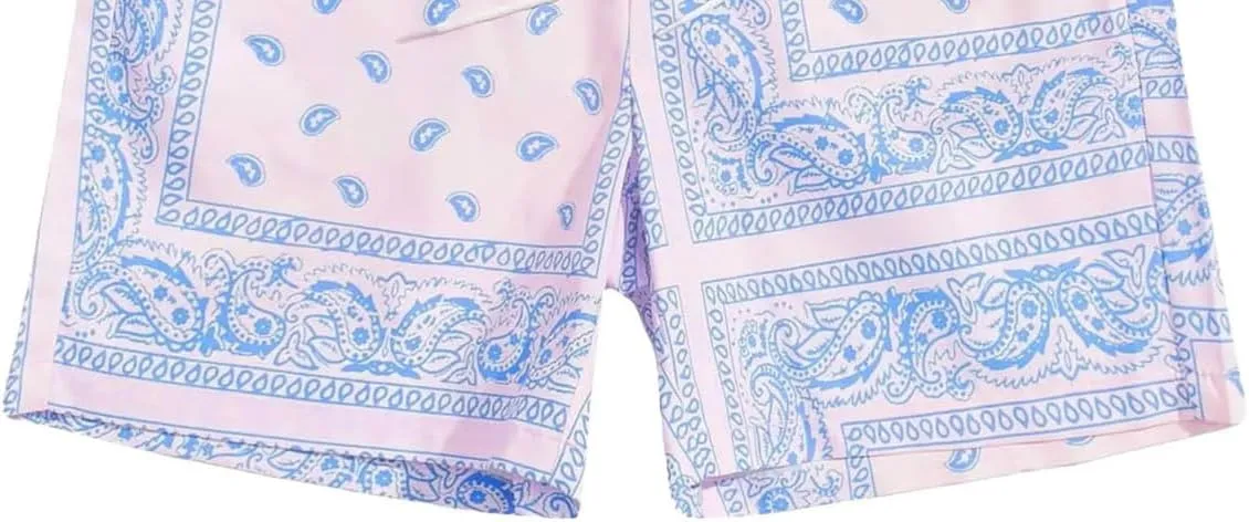 Men's Boho Tribal Paisley Graphic Shorts Summer Beach Hawaiian Cool Graphic Shorts Men 2025