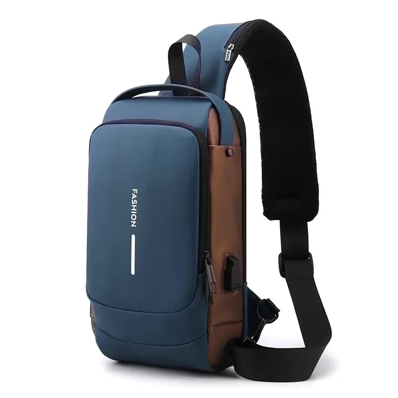 Men's Business Streetwear Solid Color Oxford Cloth Waist Bags