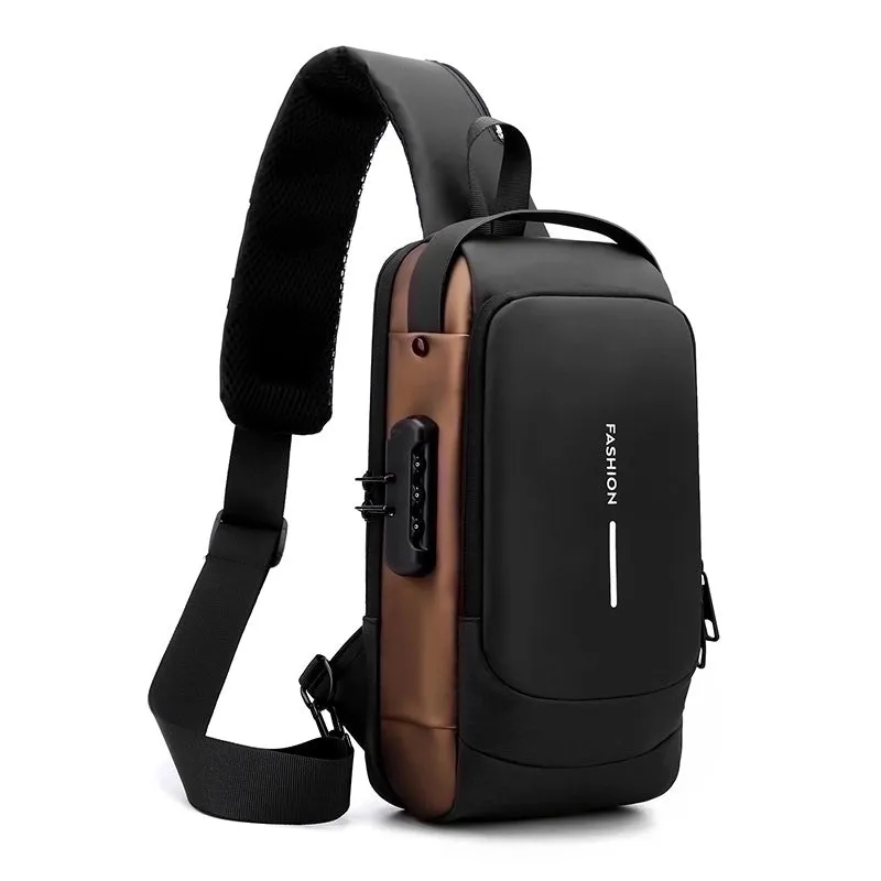 Men's Business Streetwear Solid Color Oxford Cloth Waist Bags