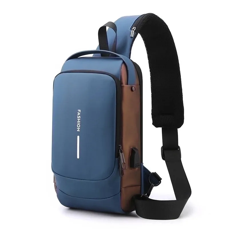 Men's Business Streetwear Solid Color Oxford Cloth Waist Bags