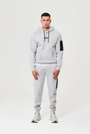 Mens 'CROSTER' 2pc Tracksuit Set - GREY