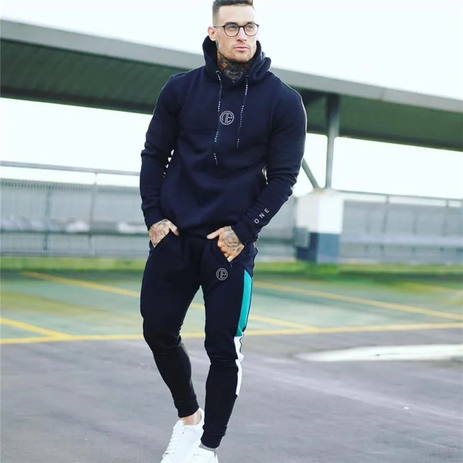 Men's Fitness Hooded Tracksuit