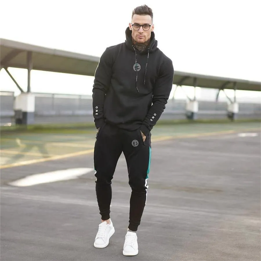 Men's Fitness Hooded Tracksuit